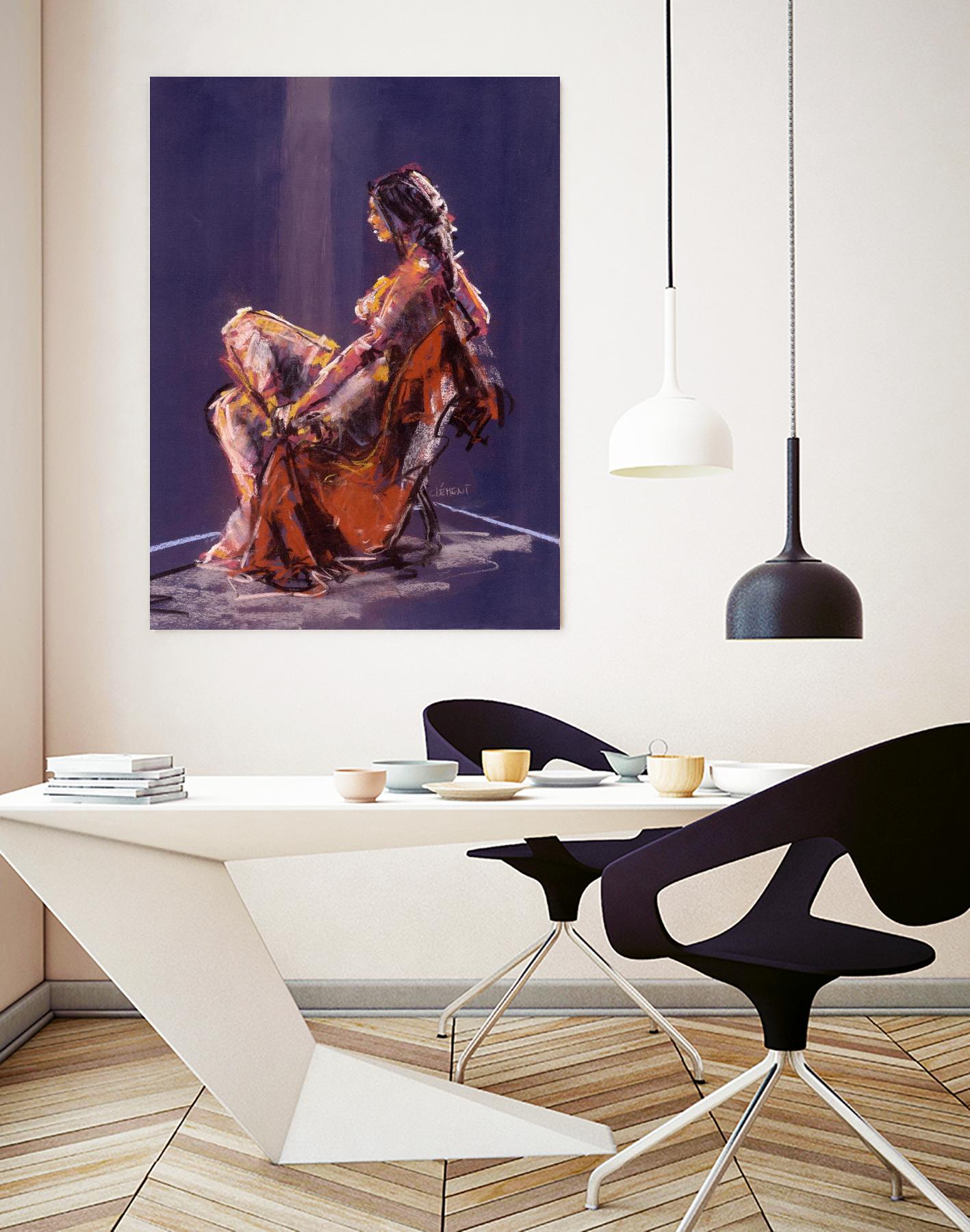 Vidra by Jacques Clement on GIANT ART - beige nude