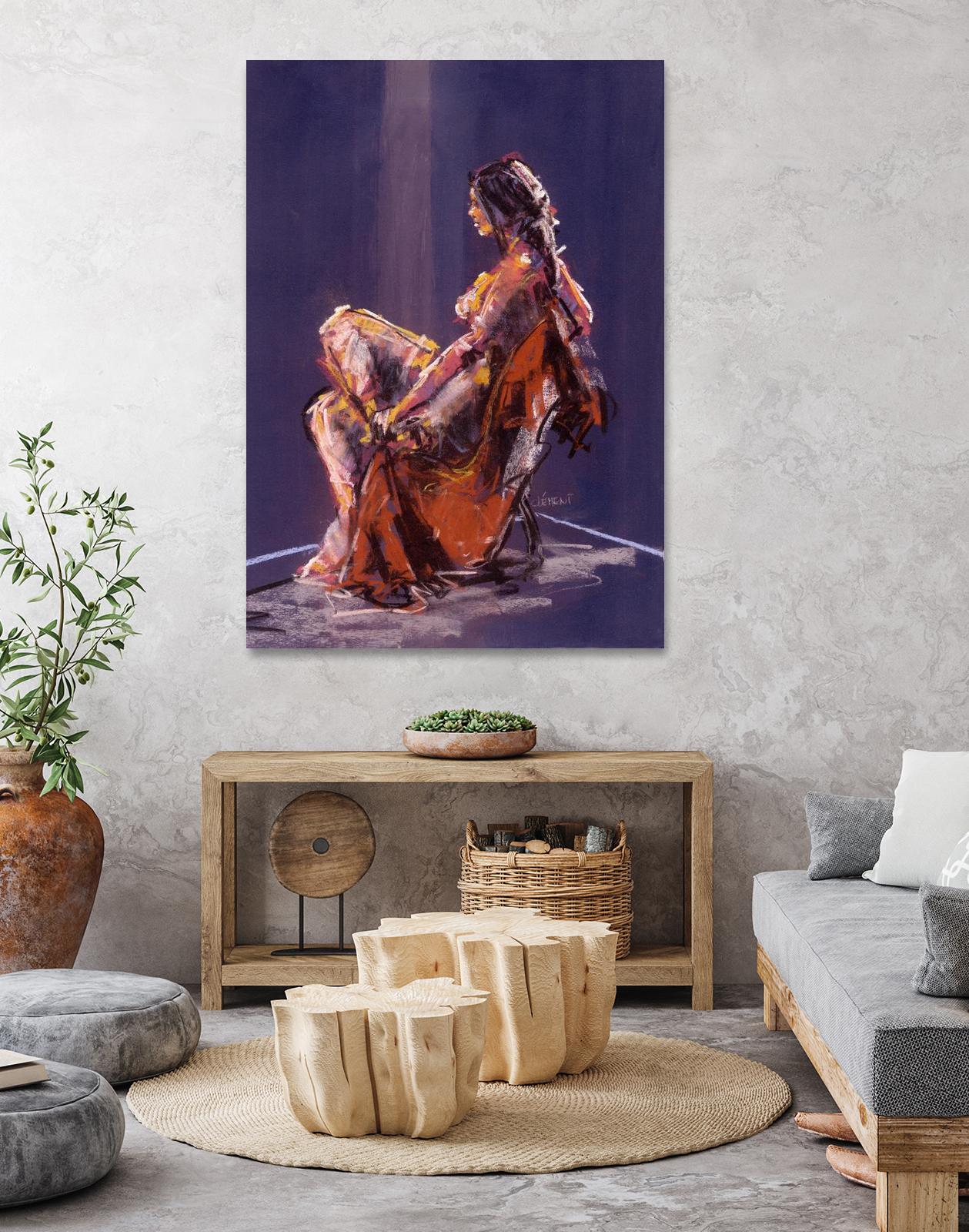 Vidra by Jacques Clement on GIANT ART - beige nude