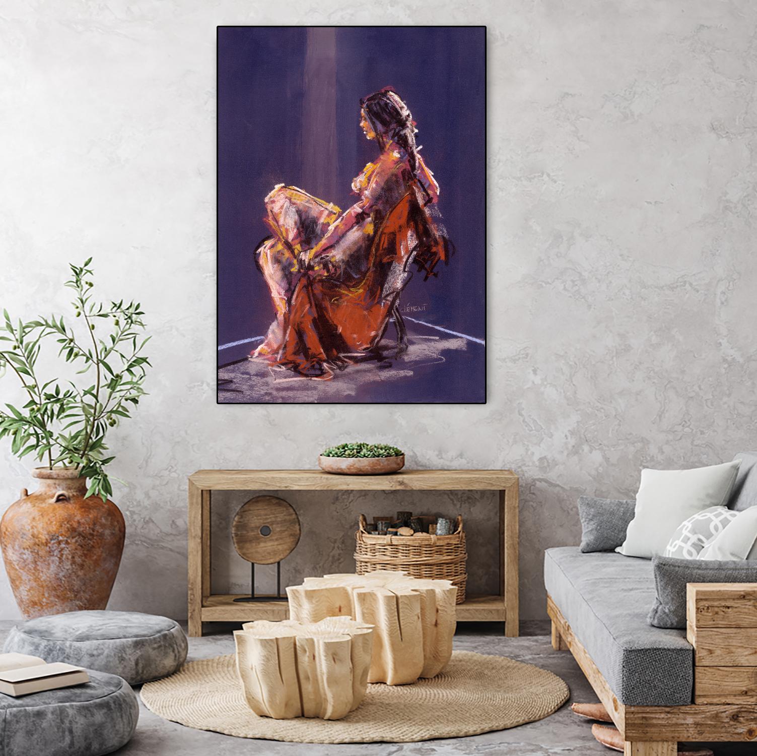 Vidra by Jacques Clement on GIANT ART - beige nude