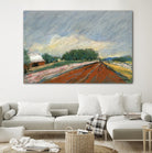 Pastel Landscape V by Jacques Clement on GIANT ART - blue landscape