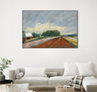 Pastel Landscape V by Jacques Clement on GIANT ART - blue landscape