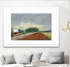 Pastel Landscape V by Jacques Clement on GIANT ART - blue landscape