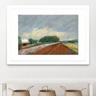 Pastel Landscape V by Jacques Clement on GIANT ART - blue landscape