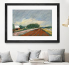 Pastel Landscape V by Jacques Clement on GIANT ART - blue landscape