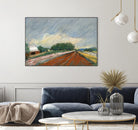 Pastel Landscape V by Jacques Clement on GIANT ART - blue landscape