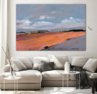 Pastel Landscape VIII by Jacques Clement on GIANT ART - green landscape