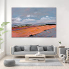 Pastel Landscape VIII by Jacques Clement on GIANT ART - green landscape