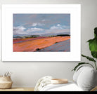 Pastel Landscape VIII by Jacques Clement on GIANT ART - green landscape