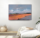 Pastel Landscape VIII by Jacques Clement on GIANT ART - green landscape