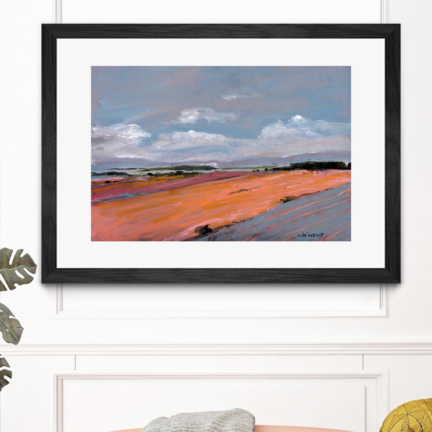 Pastel Landscape VIII by Jacques Clement on GIANT ART - green landscape