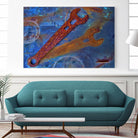 Rusty Tools II by Jean-François Dupuis on GIANT ART - blue photo art