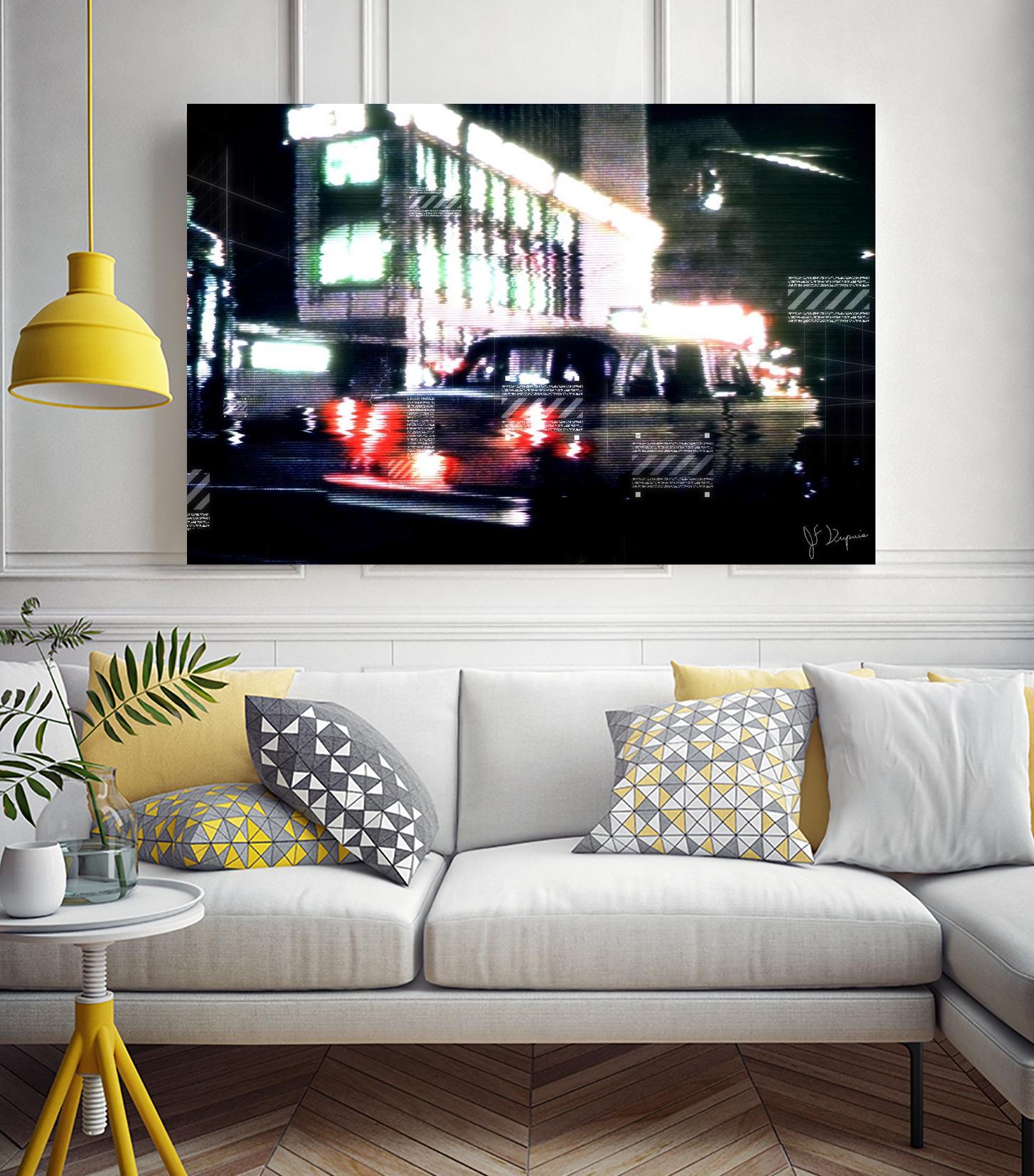 City Taxi I by Jean-François Dupuis on GIANT ART - red transportation voiture