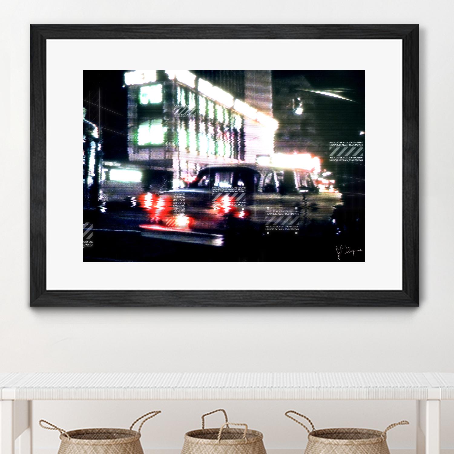 City Taxi I by Jean-François Dupuis on GIANT ART - red transportation voiture