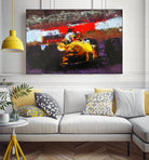 Racing car 5 by Jean-François Dupuis on GIANT ART - red transportation voiture de course