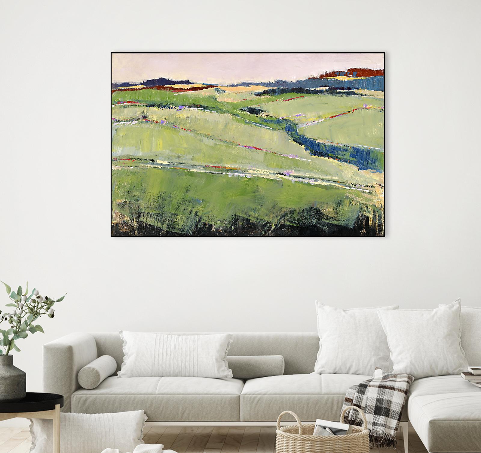 Colorful Landscape II by Jacques Clement on GIANT ART - blue landscape