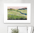 Colorful Landscape II by Jacques Clement on GIANT ART - pink landscape champs