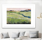 Colorful Landscape II by Jacques Clement on GIANT ART - pink landscape champs