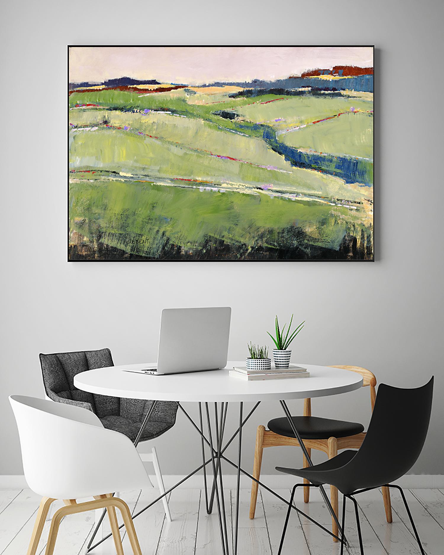 Colorful Landscape II by Jacques Clement on GIANT ART - blue landscape