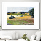 Colorful Landscape IV by Jacques Clement on GIANT ART - green landscape arbuste