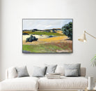 Colorful Landscape IV by Jacques Clement on GIANT ART - yellow landscape