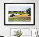 Colorful Landscape IV by Jacques Clement on GIANT ART - green landscape arbuste