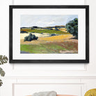 Colorful Landscape IV by Jacques Clement on GIANT ART - green landscape arbuste