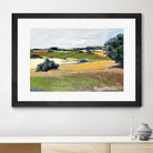 Colorful Landscape IV by Jacques Clement on GIANT ART - green landscape arbuste