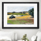 Colorful Landscape IV by Jacques Clement on GIANT ART - green landscape arbuste