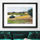 Colorful Landscape IV by Jacques Clement on GIANT ART - green landscape arbuste