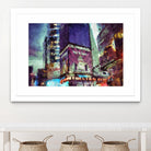 Painted City V by Jean-François Dupuis on GIANT ART - pink architecture new-york