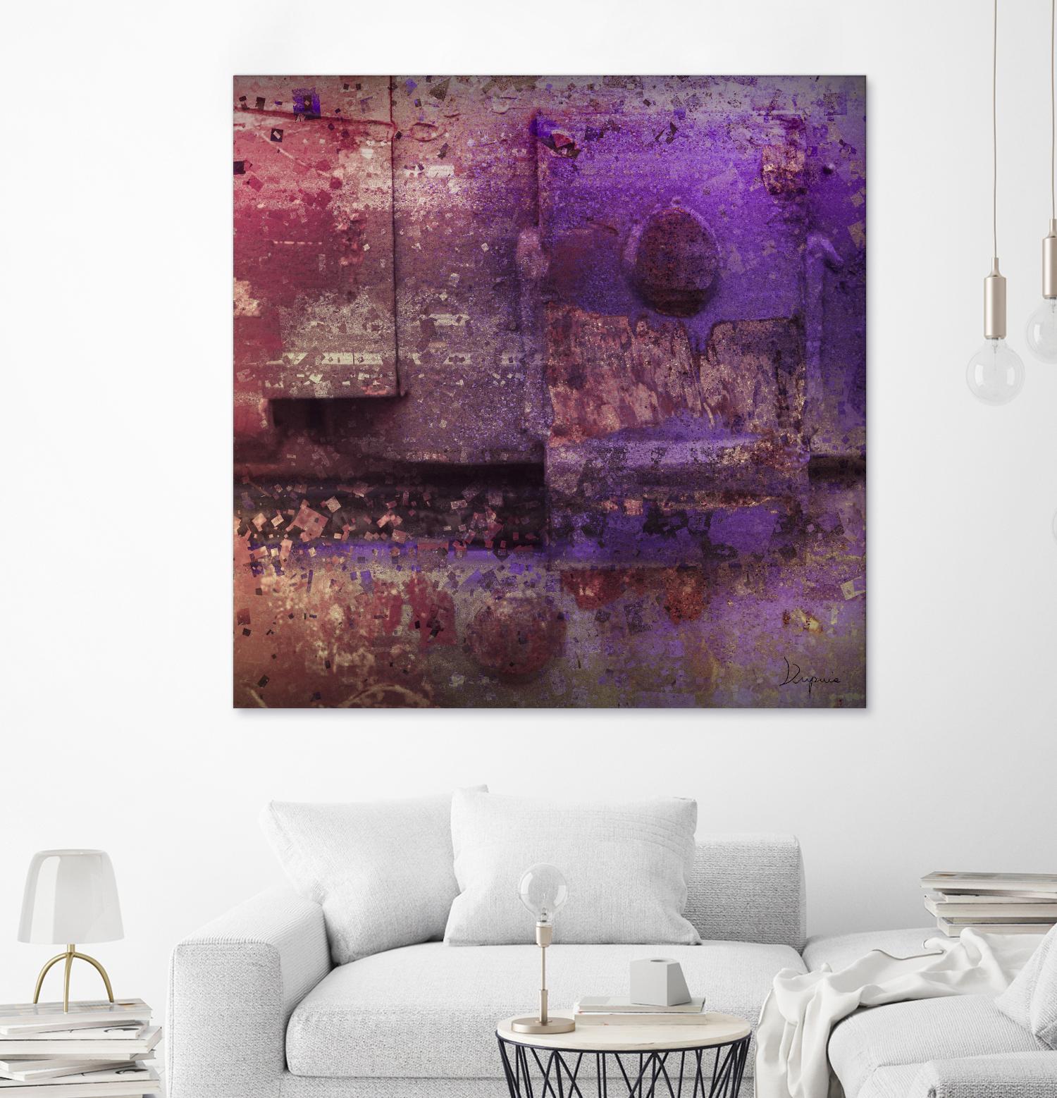 Mauve Désir VIII by Jean-François Dupuis on GIANT ART - pink abstract rust