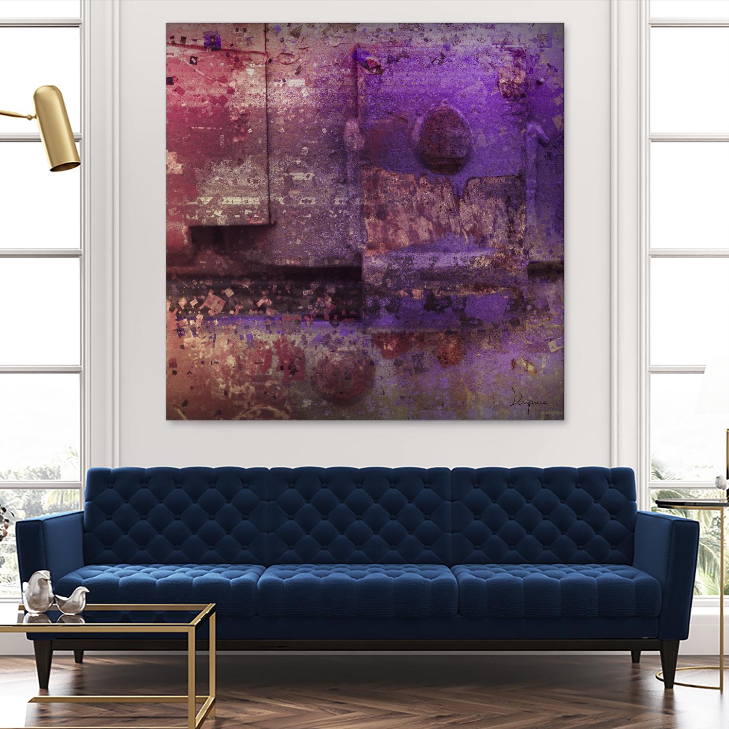 Mauve Désir VIII by Jean-François Dupuis on GIANT ART - pink abstract rust