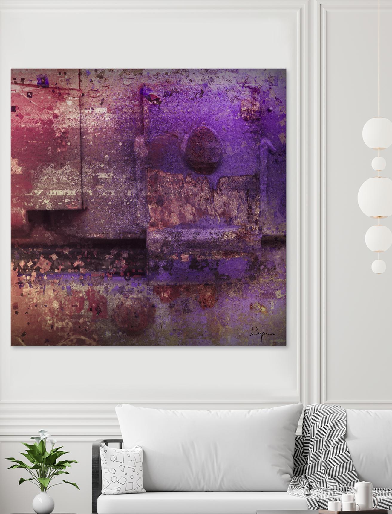 Mauve Désir VIII by Jean-François Dupuis on GIANT ART - pink abstract rust