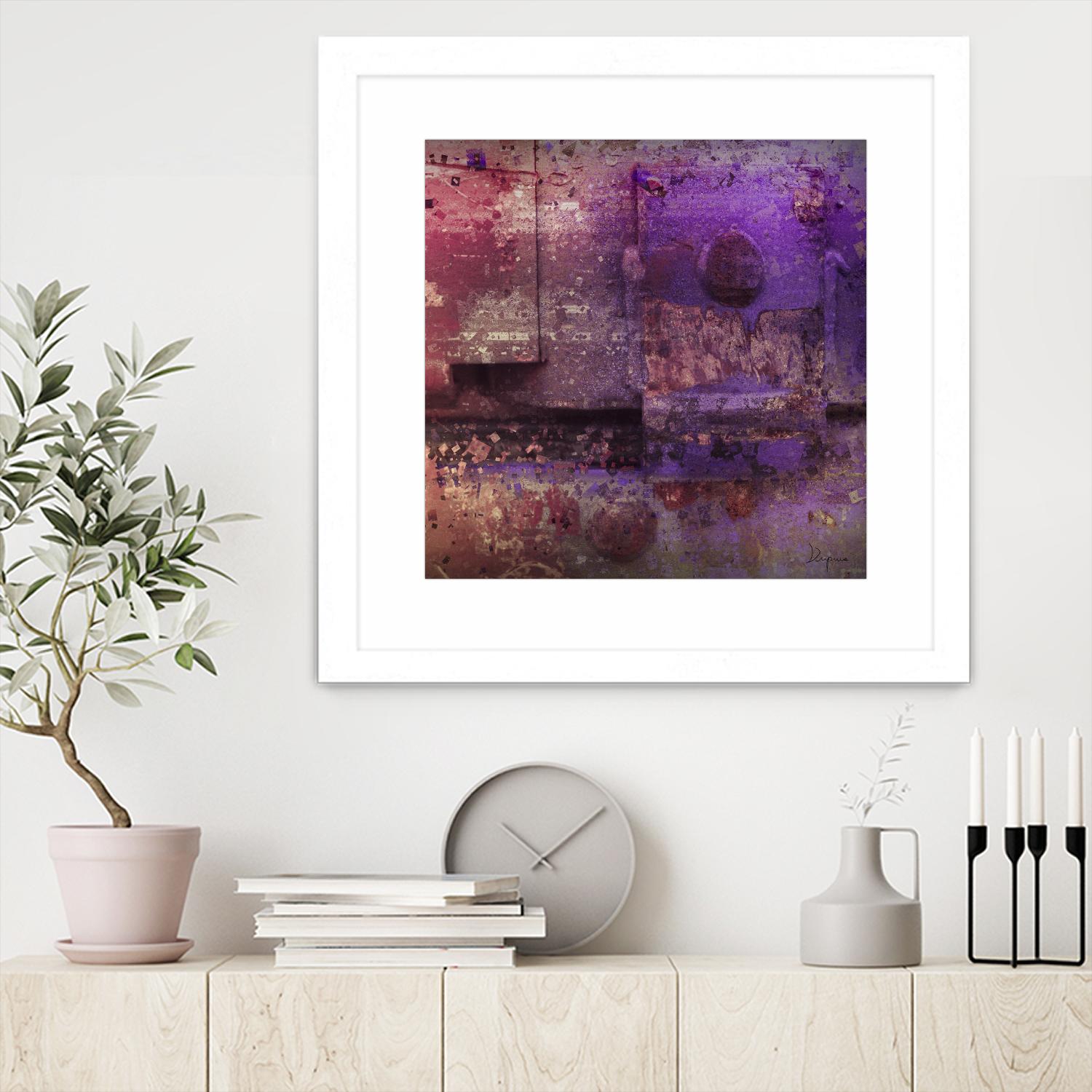 Mauve Désir VIII by Jean-François Dupuis on GIANT ART - pink abstract rust