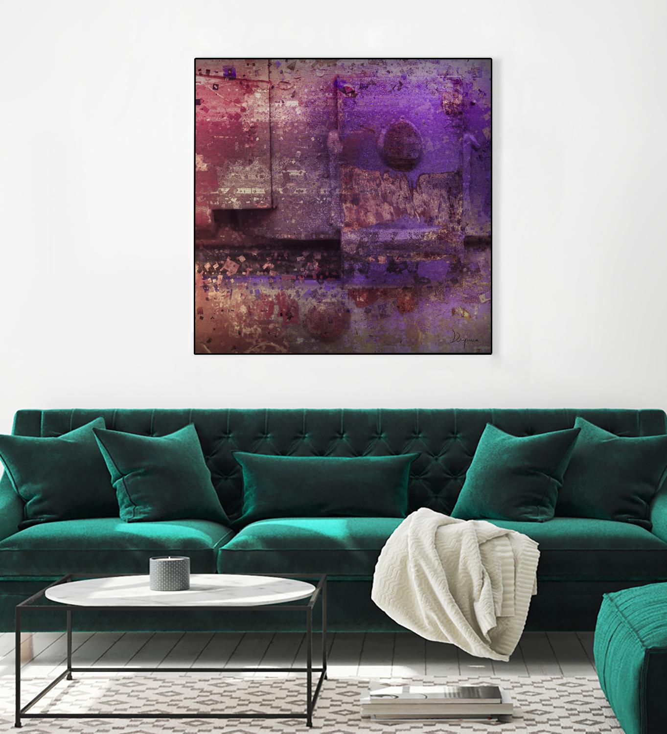 Mauve Désir VIII by Jean-François Dupuis on GIANT ART - pink abstract rust