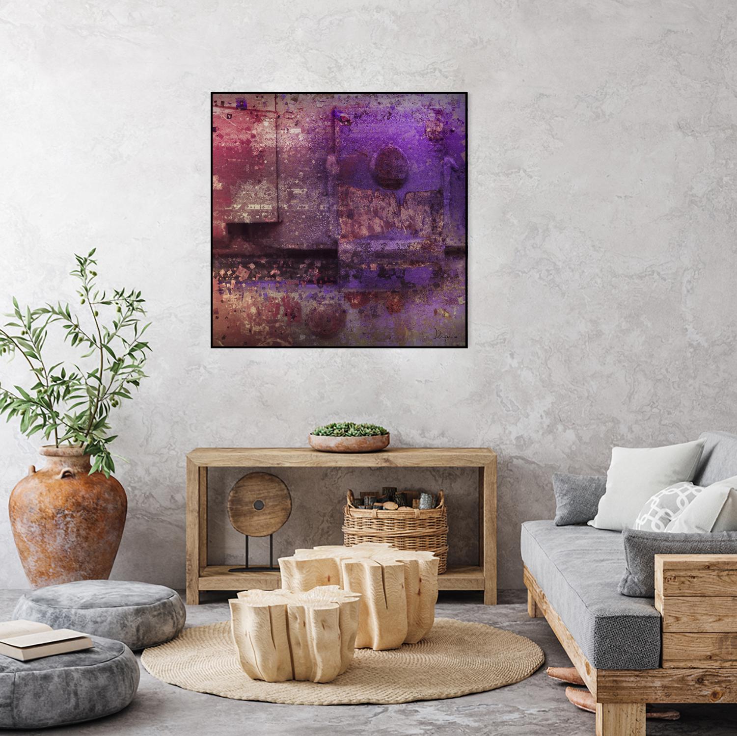 Mauve Désir VIII by Jean-François Dupuis on GIANT ART - pink abstract rust
