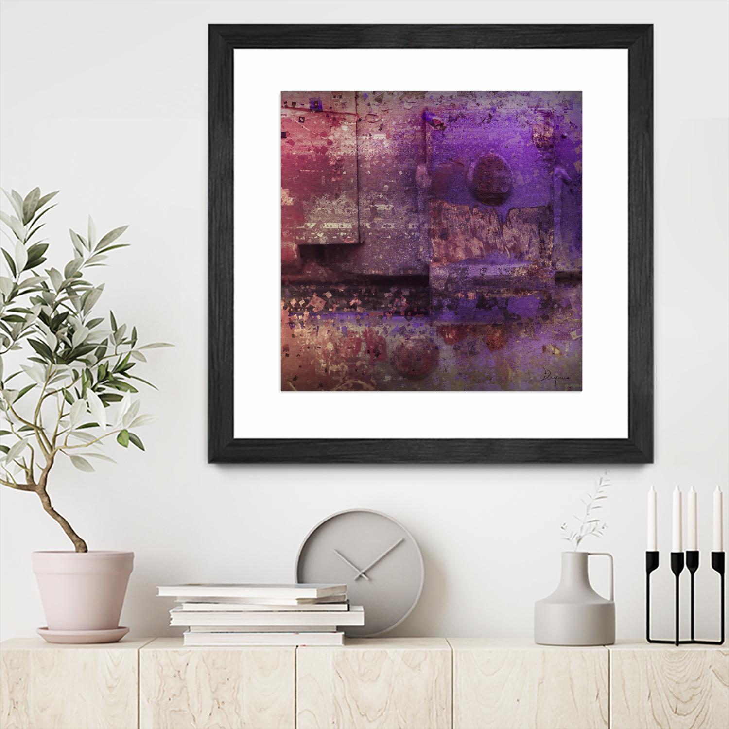 Mauve Désir VIII by Jean-François Dupuis on GIANT ART - pink abstract rust