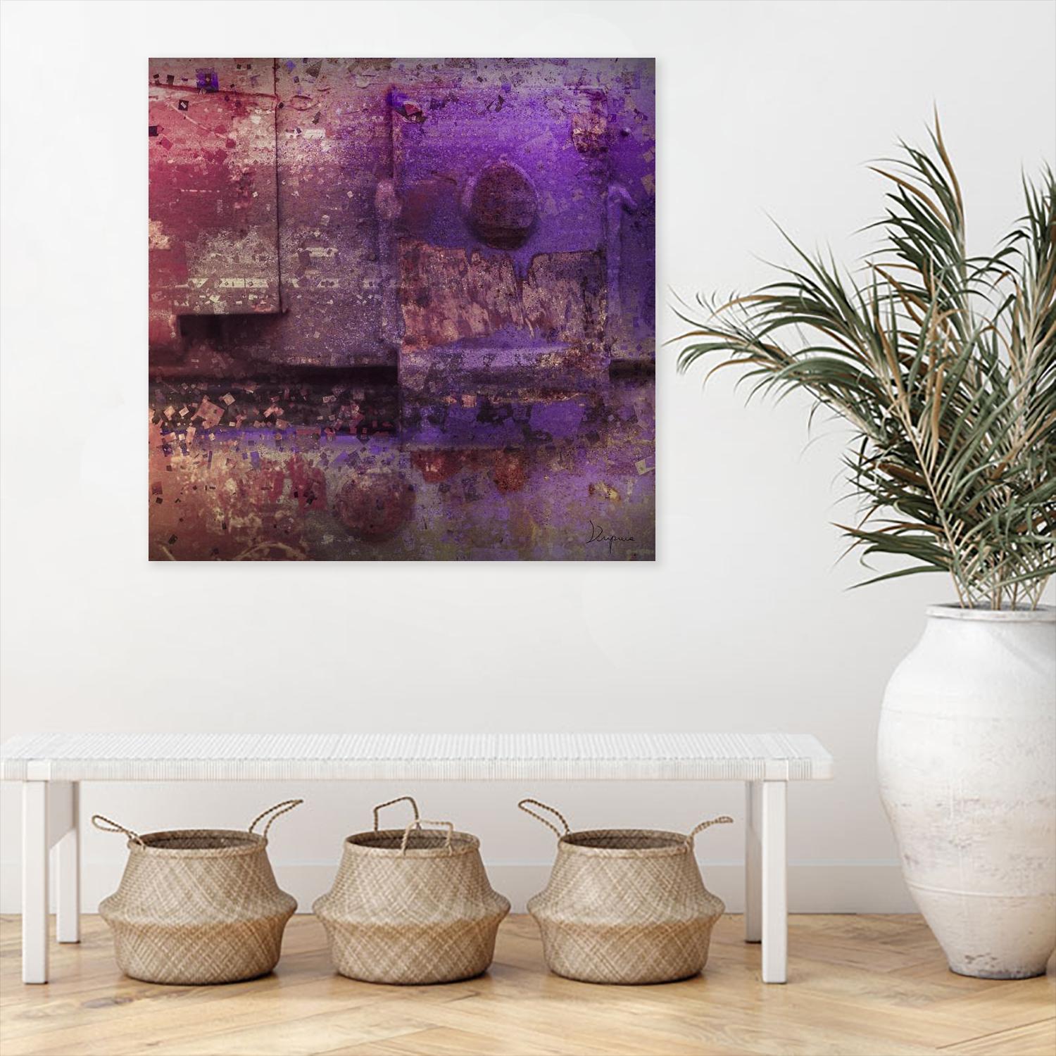 Mauve Désir VIII by Jean-François Dupuis on GIANT ART - pink abstract rust