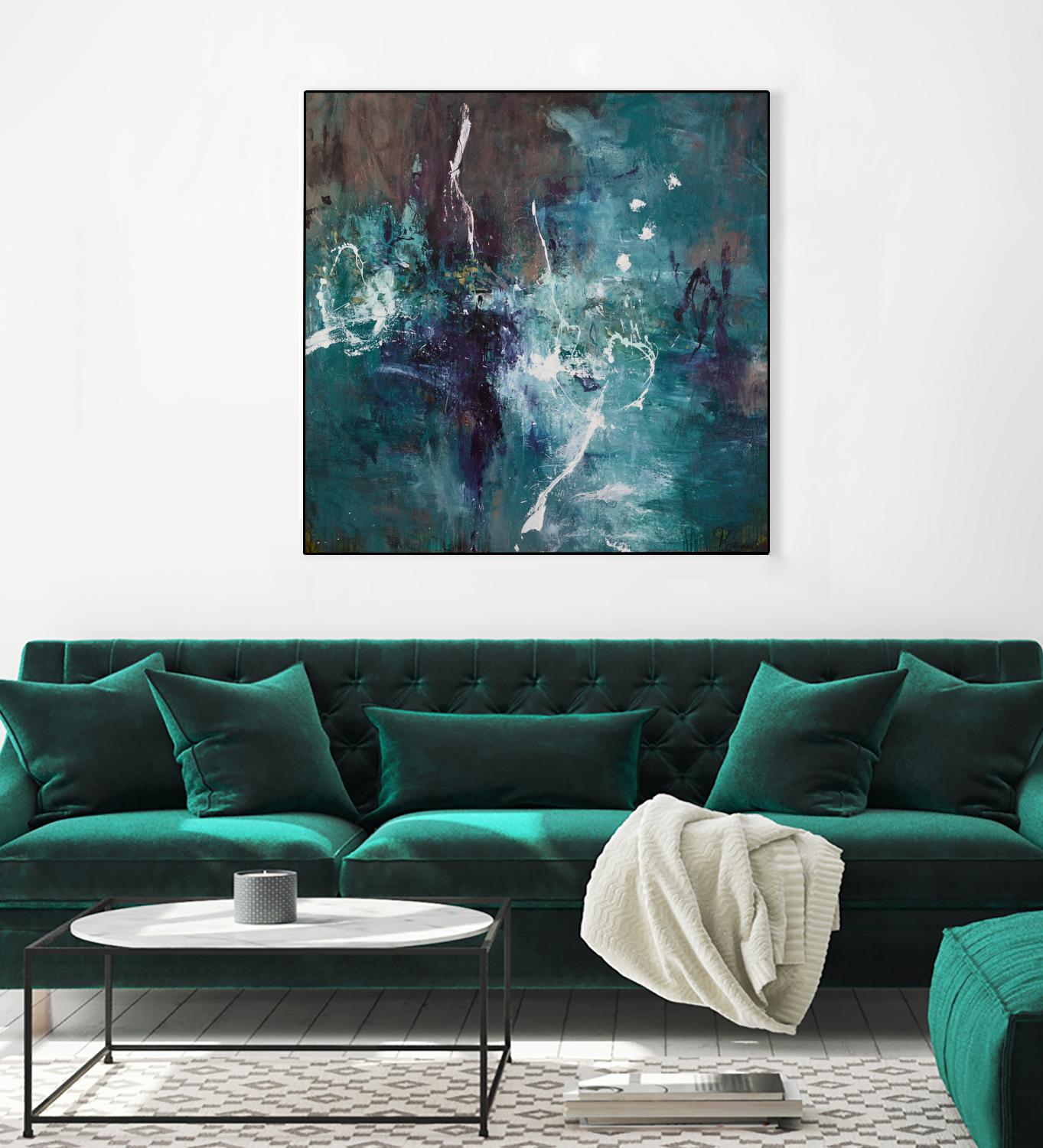 New Emergence by Doris Savard on GIANT ART - blue abstract