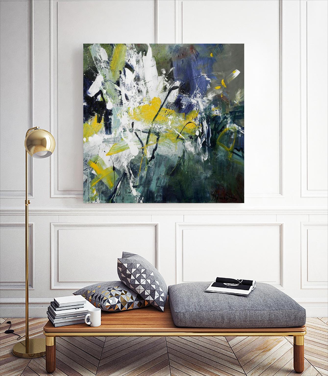 New Sparkle by Doris Savard on GIANT ART - green abstract