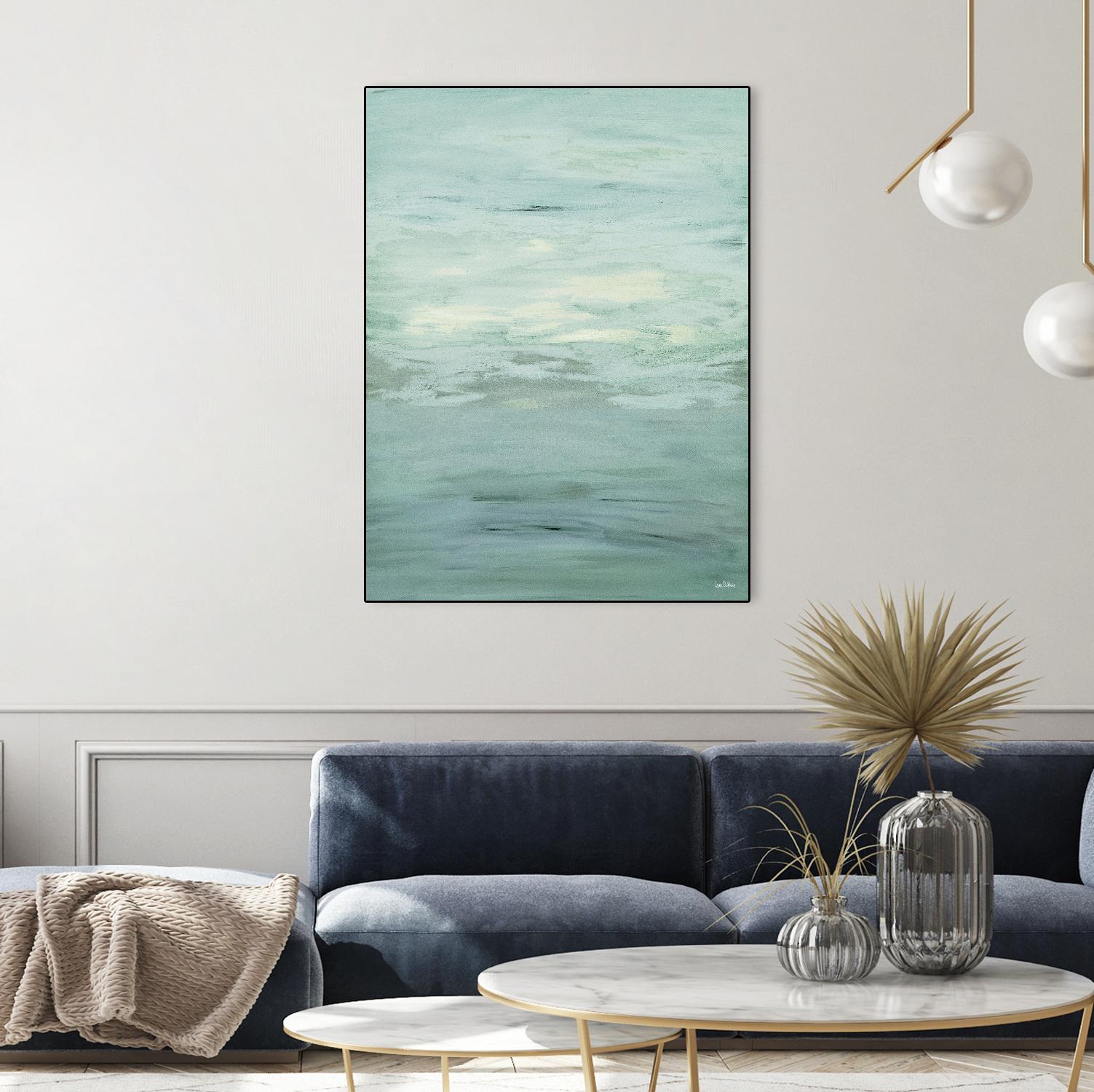 Infinity – Dusk - 4 by Lori Dubois on GIANT ART - green abstract pastel