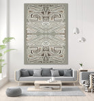 Phoenix-II by Lori Dubois on GIANT ART - white patterns gray border