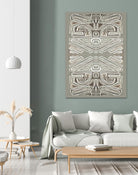Phoenix-II by Lori Dubois on GIANT ART - white patterns gray border