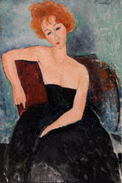 Redheaded Girl in Evening Dress by Amedeo Modigliani on GIANT ART - museums