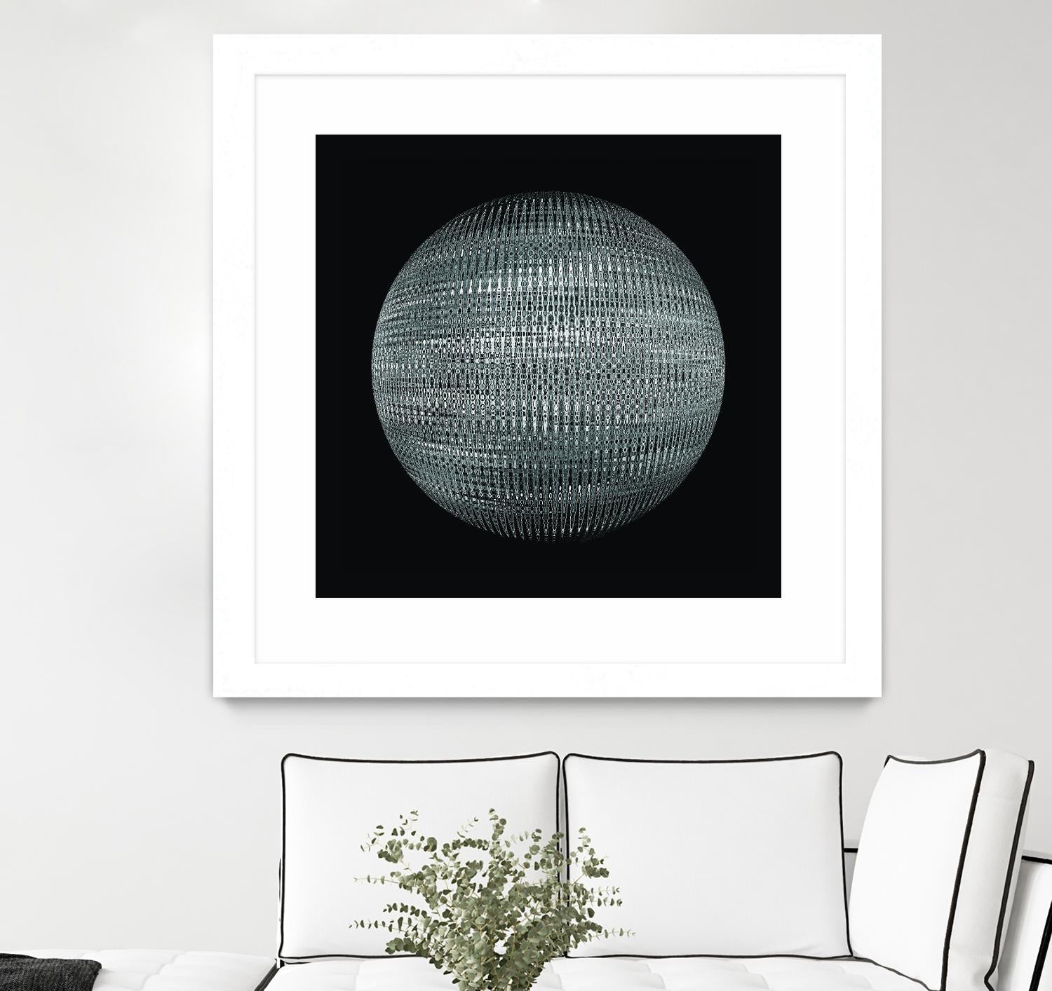 ORB - fond noir by Celine Cimon on GIANT ART - black abstract canadian