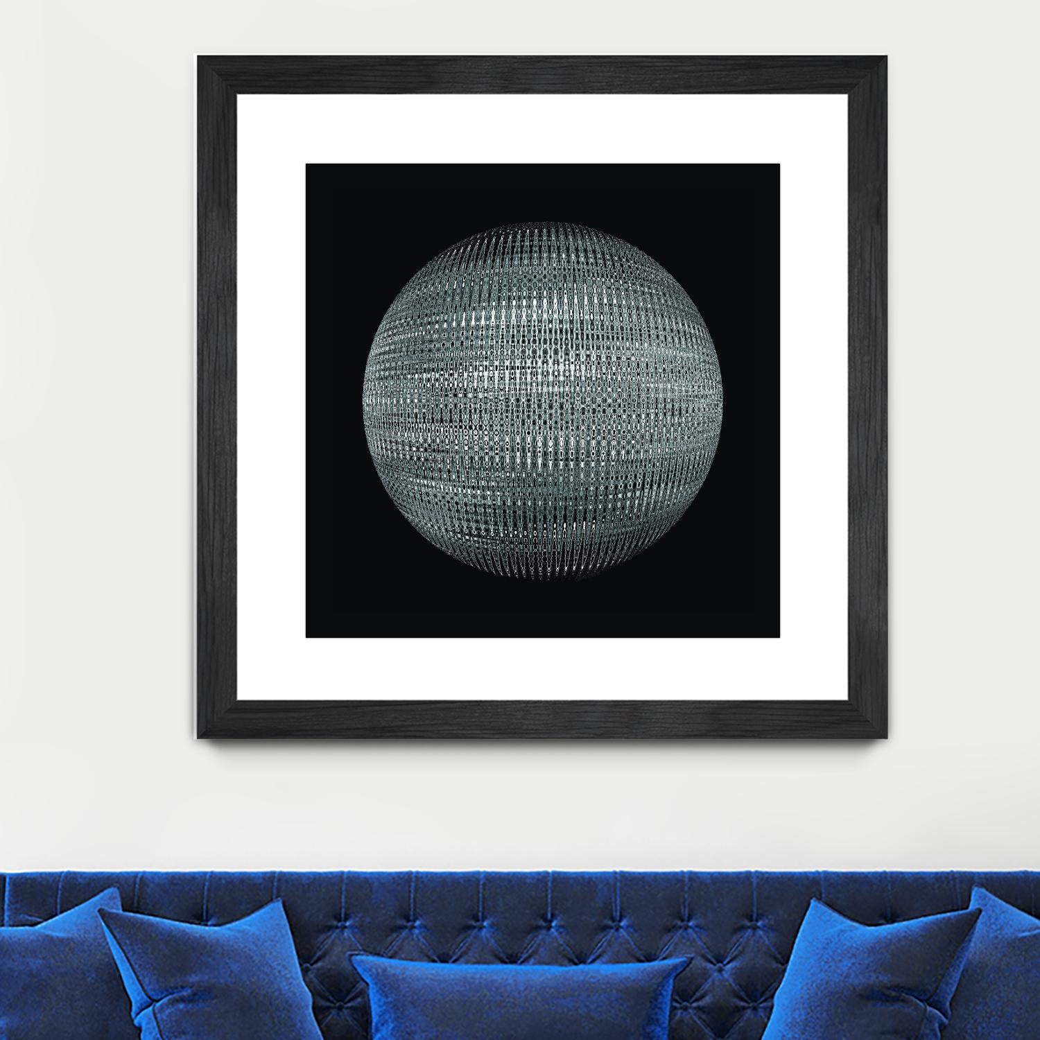ORB - fond noir by Celine Cimon on GIANT ART - black abstract canadian