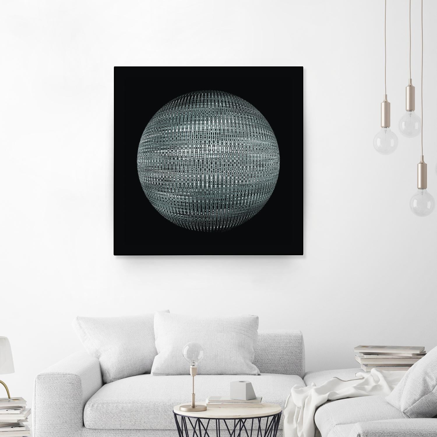 ORB - fond noir by Celine Cimon on GIANT ART - black abstract canadian