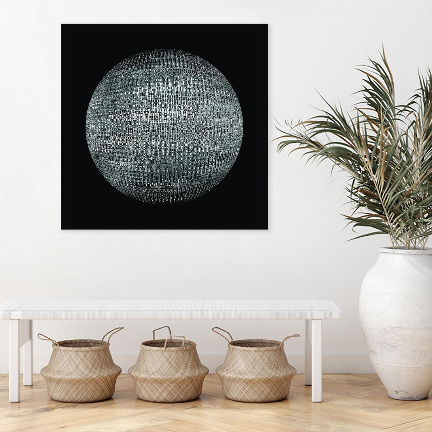 ORB - fond noir by Celine Cimon on GIANT ART - black abstract canadian
