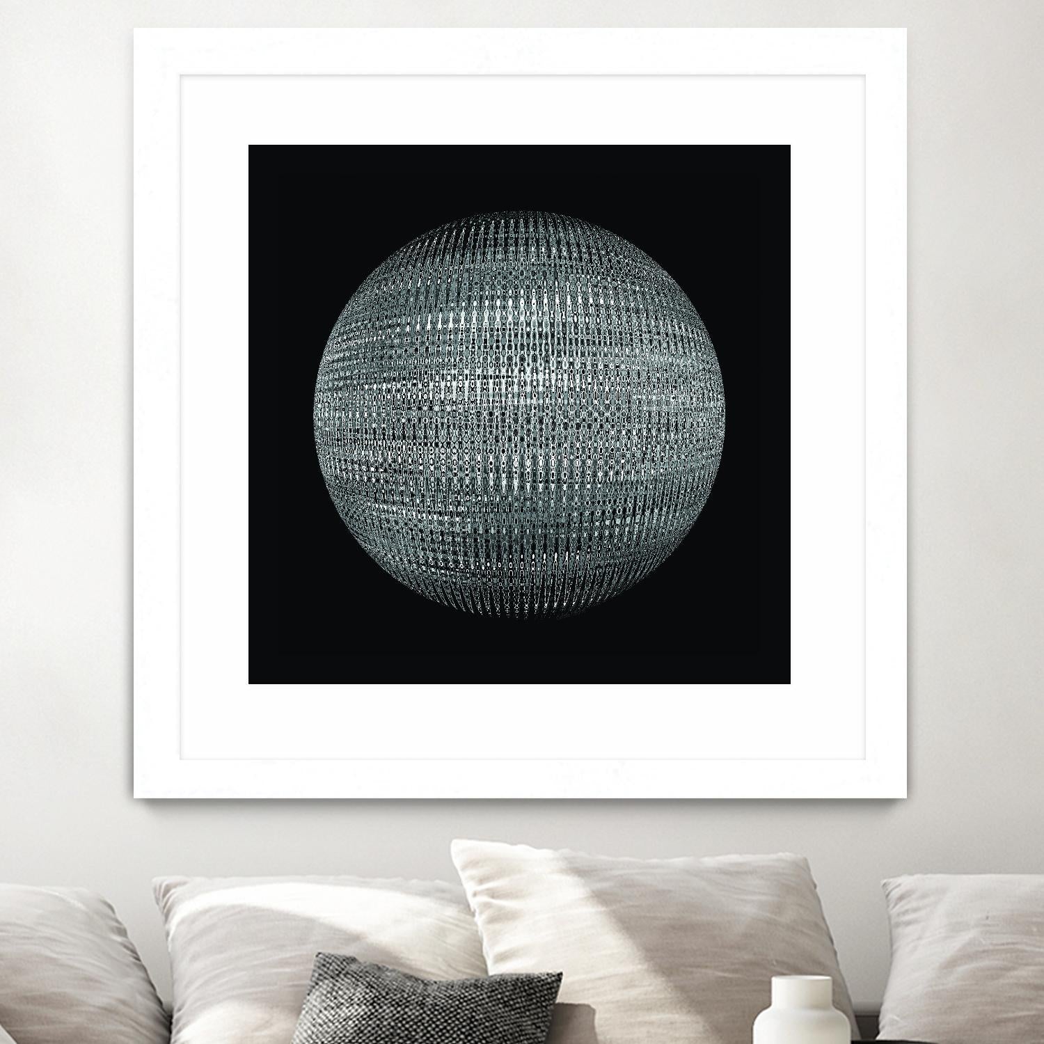ORB - fond noir by Celine Cimon on GIANT ART - black abstract canadian