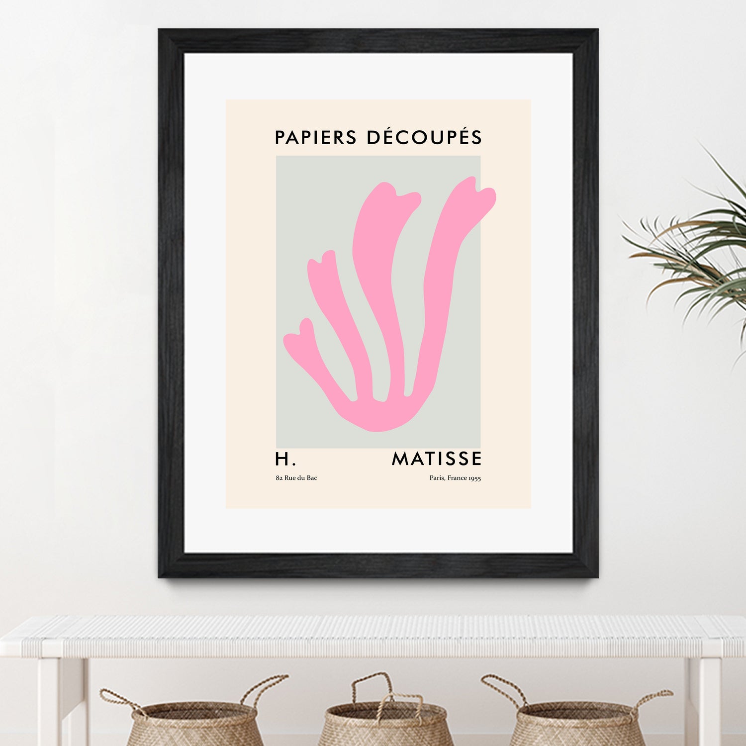 Papiers Découpés V by M Studio on GIANT ART - pink scandinavian